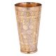 Basic Design Engraved Brass Punjabi Lassi Glass
