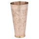 Brass Lassi Glass With Chiseled Flower Bunch Design