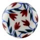 Cherry Floral Flat Ceramic Wine Bottle Stopper