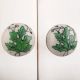 Green Leaf Flat Knob