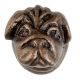Antique Bull Dog Iron Cabinet Knob