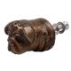 Antique Bull Dog Iron Cabinet Knob