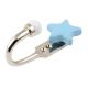 Solid Turquoise Star Ceramic Hook
