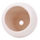 Round White Ceramic Vase Pot