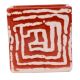 Red Maize Square Ceramic Pot Planter