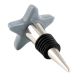 Solid Grey Star Ceramic Wine Bottle Stopper