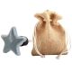 Solid Grey Star Ceramic Wine Bottle Stopper