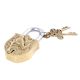 Lovely Bird Figurine Design Brass Padlock With 2 Keys