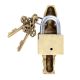 Indian Solider Design Brass Lock With 2 Decorative Keys