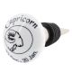 Capricorn Flat Ceramic Wine Bottle Stopper