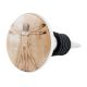 The Vitruvian Man Brown Flat Wine Bottle Stopper