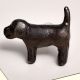 Antique Puppy Iron Cabinet Knob