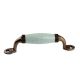 Sage Green Crackle Small Ceramic Antique Door Handles