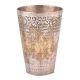 Brass Chiseled Floral Pattern Lassi Glass