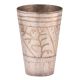 Brass Punjabi Glass Etched with Leaf And Decorative Bands