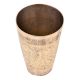 Hand Carved Floral Design Brass Lassi Glass