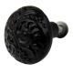 Black Floral Iron Cabinet Knob