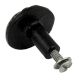 Black Floral Iron Cabinet Knob