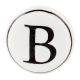 B Flat Alphabet Ceramic Drawer Knob