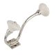 Cream Wheel Flower Ceramic Silver Iron Hook