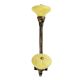 Yellow Wheel Flower Ceramic Antique Iron Hook