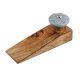 Grey Wheel Flower Ceramic Wooden Door Stopper