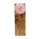 Pink Wheel Flower Ceramic Wooden Door Stopper