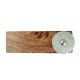 Sage Green Wheel Flower Ceramic Wooden Door Stopper