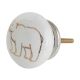 Golden Bear Pattern Ceramic Cabinet Knobs