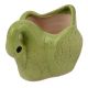 Handmade Green Glazed Duck Shape Ceramic Pot For Indoor Plants