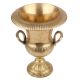 Handmade Golden Brass Urn Planter With Carved Design