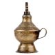 Handmade Golden Brass kerosene Oil Lamp Wih Carved Design