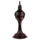 Handmade Brown Patina Brass Oil Lamp With A Single Wick