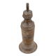 Handmade Black Brass Kerosene Oil Lamp in Long Cylindrical Shape