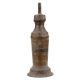 Handmade Black Brass Kerosene Oil Lamp in Long Cylindrical Shape