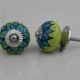 Lime Green Sunflower Knob