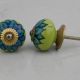 Lime Green Sunflower Knob