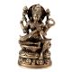 Handmade Black Brass Saraswati Mata Statue