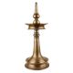 Handmade Rustic Golden Brass Nilavilakku Puja Oil Lamp