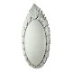 Handmade Silver Venetian Oval Venetian Mirror With Decorative Frame