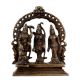 Handmade Antique Golden Brass Ram Darbar Statue