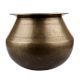 Handmade Antique Gold Brass Punjabi Handi Pot
