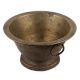 Handmade Brown Brass Bowl With Single Ring For hanging