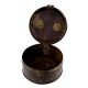 Handmade Brown Brass Multi Purpose Box With Lid