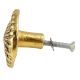 Round Cornflower Antique Golden Aluminium Cabinet Knob