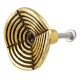 Round Strip Antique Golden Aluminium Cabinet Knob