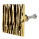 Square Bark Shape Antique Golden Aluminium Dresser Knob