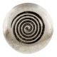 Round Spiral Antique Silver Aluminium Cabinet Knob