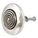 Round Spiral Antique Silver Aluminium Cabinet Knob