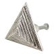 Triangular Pyramid Antique Silver Aluminium Cabinet Knob
